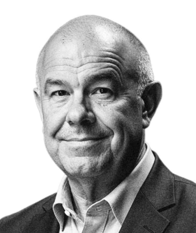Close up portrait of Philp Simpson, Flybox® Non-Executive Chairman